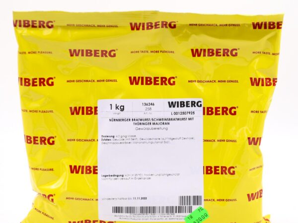 Nürnberger Bratwurst/Schweinsbratwurst mit Thüringer Majoran 1kg