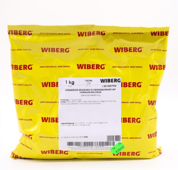 Nürnberger Bratwurst/Schweinsbratwurst mit Thüringer Majoran 1kg