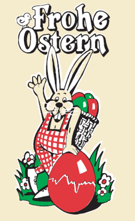 Faser-Darm 55/25 Frohe Ostern 25Stück