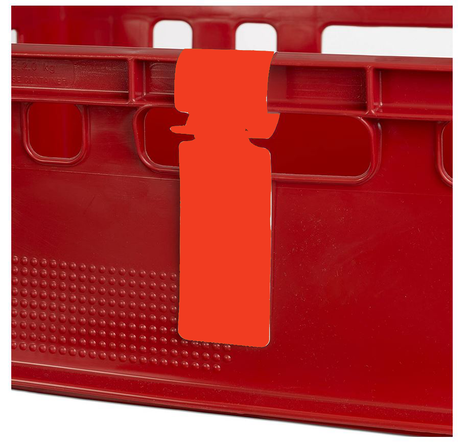 Schlaufenetiketten in Rot für Fleischkästen E1/E2/E3 1.000Stück